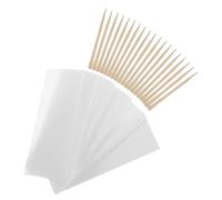 Beavorty Kit Di Strisce Depilatorie Usa e Getta Per Corpo Bastoncini Di Legno Strisce Di Cera Per Depilazione Casa Adatte Per Mani Piedi e Altre Parti Del Corpo