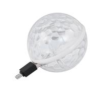 Beavorty Luce da Discoteca LED USB Colorata a Ritmo di Musica, Lampada Stroboscopica Piccola Ventosa per Feste, Dj, Bar, Ktv e Sala da Ballo