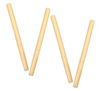 Beavorty Manico in Legno per Utensile da Giardino, Impugnatura Ergonomica Resistente, Set da 4 Pezzi Lunghezza 35-40 Cm per Sostituzione Manico Pala e Attrezzi Agricoli