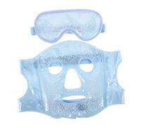 Beavorty Maschera Ghiaccio Viso Fredda Per Donne e Uomini Gonfiore Occhi Impacco Freddo Rinfrescante Per Tessuto Comfortevole Elastici Regolabili