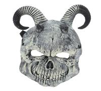 Beavorty Maschera Halloween Scary Animal con Corna Demonio Copertura Teschio Capra per Costume Cosplay Party Leggera e Traspirante per Adulti