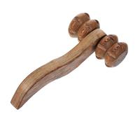 Beavorty Massaggiatore Manuale in Legno Doppio Rotante Per Schiena e Collo Strumento Per Il Benessere Portatile Per Rilassamento Muscolare e Stimolazione Circolazione Per Uso Quotidiano e r