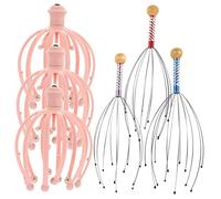 Beavorty Massaggiatore Per Capelluto in Acciaio Strumento Multifunzione Per Stimolare Le Terminazioni Nervose Design Ergonomico Per Rilassamento Muscolare e Miglioramento Della Circolazione