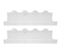 Beavorty Mensole Estensibili a Ventosa per Piante Grasse 2 Pezzi, Mensola Salvaspazio in Acrilico Trasparente per Davanzale, Supporto Moderno per Erbe Aromatiche e Piante da Finestra,