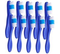 Beavorty Mini Spazzolini Da Denti Morbidi Set Da 10 Pezzi, Portatili Manico Corto in Plastica e Nylon, Spazzolini Da Viaggio Per Igiene Orale Detentivi in Prigione