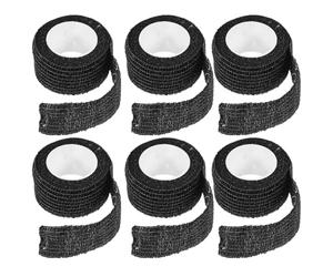 Beavorty Nastro Adesivo Resistente per Gambe di Mobili 6 Pezzi Nero Non Tessuto e Spandex, Protegge Pavimenti e Riduce Rumore per Casse e Mobili da Curiosità