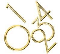 Beavorty Numeri Civici Autoadesivi per Porte e Cassette Postali, 5 Pezzi (0-4), Dimensione 6 CM, per Hotel, Scuole e Uffici, Numeri di Indirizzo per Casa