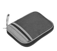 Beavorty Organizer Portatile per Orologi e Cinturini, Custodia Cerniera Grigia, Borsa Multiuso per Accessori da Viaggio e Conservazione di Cinturini e Cavi di Ricarica, Pratica Maniglia