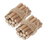 Beavorty Ornamenti Mini Legna da Ardere in Legno 2 Pezzi, Decorazione per Casa delle Bambole e Layout Scena Invernale, Accessori Paesaggio Miniatura per Festività