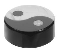 Beavorty Ornamento Taoista in Pietra Bianca e Nera Otto Diagrammi, Decorazione Feng Shui per Hotel e Ambienti Casa, Scultura Spirituale per Uffici e Studi