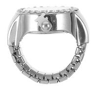 Beavorty Orologio Anello al Quarzo Elegante Tre Quadranti Argento | Lega e Vetro, Stile Casual e Moda, per Eventi Informali, Feste e Amiche