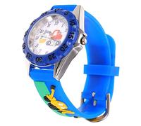 Beavorty Orologio Digitale Ragazzo Ragazza Ragazza Con Cinturino Regolabile in Silicone Resistente e Stiloso Per Ragazzi e Ragazze Design Cartoon Escavatore Blu Scuro Adatto Studenti e Uso