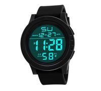 Beavorty Orologio Sportivo Digitale Numeri Grandi, con Allarme; Cronometro e Timer Countdown, in ABS PU e Metallo, per Sport