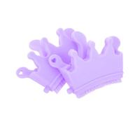 Beavorty pennello per unghie pennello per le dita Strumenti per unghie in silicone spazzola in silicone per unghie per cioccolato principessa spazzolone a mano Gel di silice Lavender