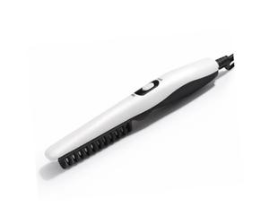 Beavorty Pettine Elettrico Per Barba e Chioma Lisciante Portatile, Piastra Riscaldante Rapida 20s Con Protezione in Gomma, Adatto a Barbiere e Uso Quotidiano Per Styling Naturale Uomo e Donna