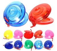 Beavorty Pezzi Nacchere Di Plastica Giocattoli Educativi Mano Nacchere Ritmo Giocattoli Nacchere Dito Per Strumenti Giocattoli Puzzle Strumento Di Legno Bambino Che Fa i Primi Passi