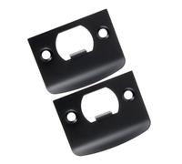 Beavorty Piastra di Battuta in Acciaio Inossidabile d Angolo Quadrato 2 Pezzi, Piastra di Sicurezza per Porte Esterne, Rinforzo per Serratura Compatibile per Casa e Ufficio