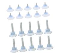 Beavorty Piedini per Mobili Ventosa in Pvc Regolabili 32 Pezzi, Supporti Livellatori Antivibranti per Tavolini da Tè, Sedie e Divani, Accessori Antiscivolo per Arredamento Casa