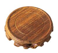 Beavorty Portavaso in Legno Massello Rotondo, Supporto per Vaso di Fiori Base Liscia e Resistente, Piedistallo Decorativo per Piante da Interno, Adatto a Colore Casuale Stile Casuale