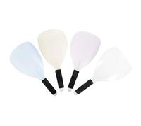Beavorty Protezione Viso Parrucchiere 4 Pezzi con Manico, Scudo Antispruzzo in Plastica Riutilizzabile per Lacca Chioma, Copertura Salone di Bellezza per Taglio, Colorazione e Styling