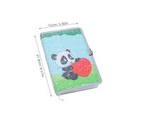 Beavorty Quaderno A5 con Lucchetto e Chiave Panda per Ragazze con Pagine Spesse e Copertina in Sequins per Protezione della Privacy e Uso a Compleanno o Ufficio