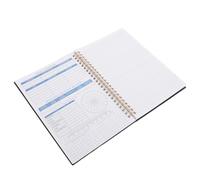 Beavorty Quaderno Planner Budget Mensile con Copertura Protettiva in Pp Nero, Libro Contabile Compatto per Risparmio di Denaro e Gestione Spese, Organizzatore Finanziario Portatile