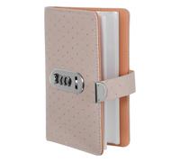 Beavorty Raccoglitore per Budget con Buste per Contanti in Pu con Strass e Blocco Password, Libro delle Sfide di Risparmio da 100 Buste, Porta Banconote Resistente All’umidità per Uso