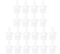 Beavorty Ricambio Boccaglio Per Colla Ciglia Estensione Set 20 Pezzi, Testina Anti-bloccaggio Trasparente in Plastica, Accessori Per Uso Professionale e Casalingo