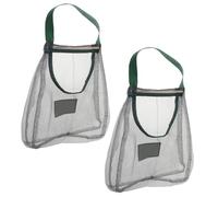 Beavorty Sacchetti a Rete per Verdure e Frutta 2 Pezzi, Sacchetti Appesi per Aglio e Cipolle, Borsa a Rete Traspirante per Cucina e Conservazione, Salvaspazio per Dispensa e Camper