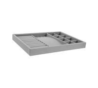 Beavorty Scatola Di Gioielli Vassoio Organizer Per Gioielli Inserti Organizer Per Cassetti Piatto Di Per La Conservazione Degli Occhiali Cassetto Grey Mdf