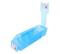 Beavorty Scatola per Medicinali Telescopica con Divisori Regolabili, Organizer per Farmaci in Plastica Blu per Farmacia Ospedaliera e Conservazione Domestica, Contenitore Multiuso