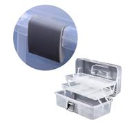 Beavorty Scatola Portautensili Pieghevole A 3 Strati Con Maniglia Organizer Ad Alta Capacità Per Custodia Per Trucco Acrilico