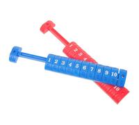 Beavorty Segnapunti per Calcio Balilla in Plastica Rossa e Blu, Set da 2 Unità, Contatori di Punteggio Multiuso per Biliardino e Biliardo, Mini Tabelloni Segnapunti per Giochi da Tavolo