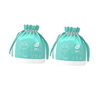 Beavorty Set 2 Pezzi di Asciugamani Viso Monouso 40 Sezioni Ciascuno Materiale Resistente Asciugamani per la Rimozione Trucco e Pulizia Adatti per Uso Bagnato e Asciutto Pratici per Viaggi