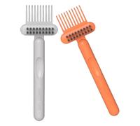 Beavorty Set 2 Spazzole Pulizia Del Pettine Strumento Innovativo Rimozione Dei Chioma Cuscini e Setole Compatibile Spazzole Per Chioma e Portatile