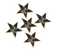Beavorty Set 5 Spille Five-pointed Star Lapel Badge in Lega di Zinco per Festa Scuola Decor, Accessorio Versatile per Zaini e Abbigliamento, Ricordo Elegante per Laureati