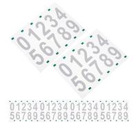 Beavorty Set 6 Adesivi Numerici Riflettenti Impermeabili per Cassette Postali, Grandi Numeri Fluorescenti Visibili di Notte, Adesivi Numeri per Esterni Resistenti e Versatili