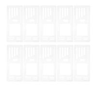 Beavorty Set da 10 Stencil Riutilizzabili in Acrilico per Pianificatore di Checklist, Modelli Flessibili per Scrapbooking e Creazione di Calendari, Forniture per Layout Fai da Te