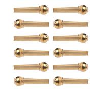 Beavorty Set da 12 Spilli per Chitarra in Ottone, Perno di Accordatura Resistente per Chitarra Acustica ed Elettrica, Accessori Professionali per Manutenzione Strumenti a Corda