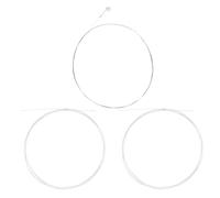 Beavorty Set da 3 Corde per Balalaika in Nailon Bianco Tono Morbido e Risposta Rapida, Accessori Musicali per Strumenti Folk Russi