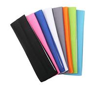 Beavorty Set Di Fasce Per Yoga 8 Pezzi Elastiche Per Esercizi Per Ragazze E Donne in Morbido Cotone Sportive Nere Bianche E Grigie