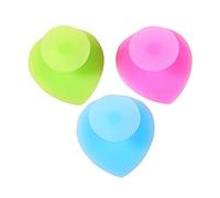 Beavorty Set Di Pennelli Cosmetici Per Il Viso in Silicone Elastico E Compatto 3 Pezzi Esfoliante Per Il Viso A Forma Di Cuore