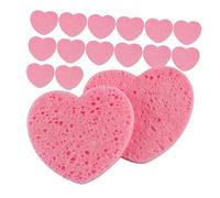 Beavorty Set Di Spugne Per Il Viso Delicate Sulla Pelle 20 Pezzi A Forma Di Cuore Per Una Delicata Del Viso