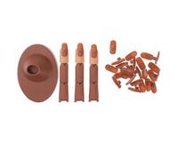 Beavorty Set per Esercitarsi nella Nail Art Dita Finte di Supporto, Dispositivo di Formazione per Manicure Professionale Riutilizzabile, Kit Pratico per Principianti e Saloni di Bellezza