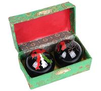 Beavorty Sfere Baoding per Esercizi Terapeutici, Palline da Massaggio Cinesi, 2 Pezzi, 4,5 Cm, per Mani e Polsi, per Persone di Mezza Età e Anziane, per Alleviare Stress