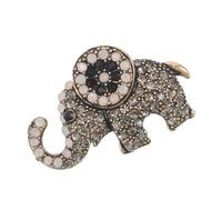Beavorty Spilla a Forma di Elefante Strass Retrò per Donna, Spilla da Petto e Bavero Cappotto, Accessorio Elegante per Abiti, Borse, Cappelli e Zaini, Simbolo di Fortuna e Gioia