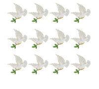 Beavorty Spilla da Bavero Accessorio Versatile ed Elegante Colomba della Pace in Lega di Zinco, Set da 12 Pezzi per Riunioni di Lavoro e Funerali
