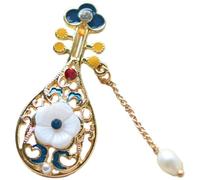 Beavorty Spilla di Sicurezza a Forma di Liuto Fermaglio Robusto per Abiti da Donna, Accessorio Musicale per Feste e Uso Quotidiano