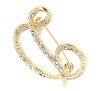 Beavorty Spilla Elegante Lettera d in Strass per Donna, Accessorio per Giacche e Zaini, per Occasioni Speciali e Abbigliamento Casual