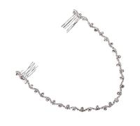 Beavorty Splendido Pettine Per Con Catena Di Strass Fascia Per Da Sposa Accessorio Alla Moda Per Donna.